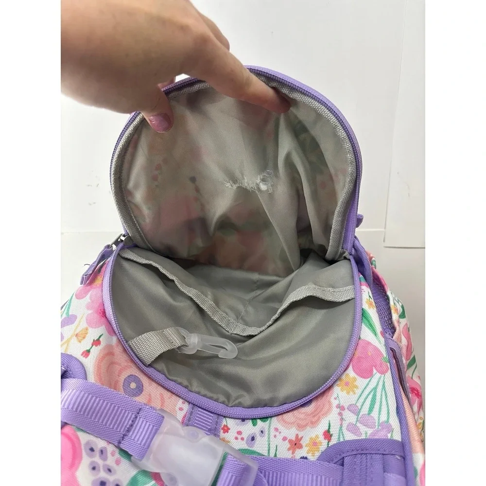 Pottery Barn Kids Flower Backpack / Book bag (16 in)